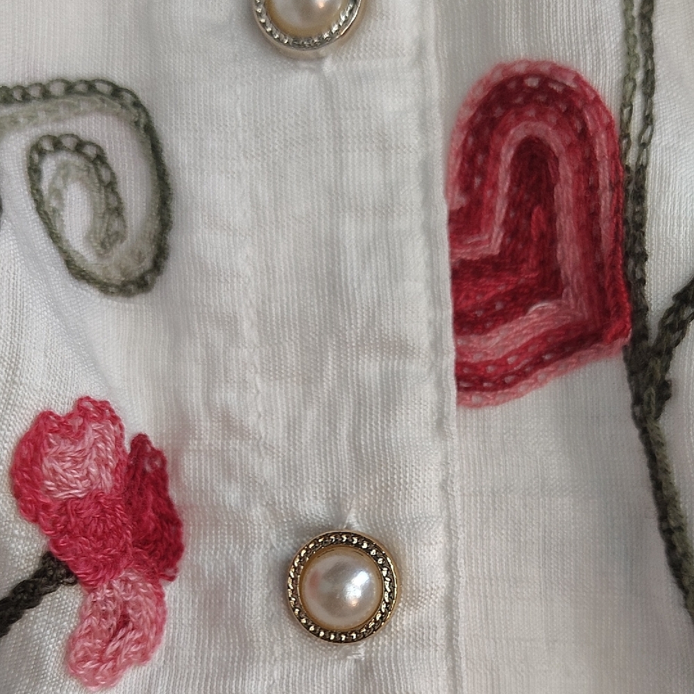Art of Rajasthan White Embroidered Blouse - Picture 10 of 11